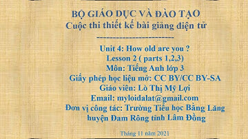 English 3- unit 4: How old are you? lesson 2 ( parts 1,2,3)