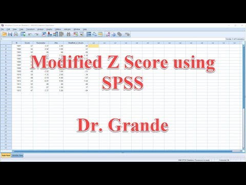Modified Z Score to Detect Outliers in SPSS