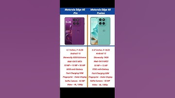 Motorola Edge 60 Pro vs Motorola Edge 60 Fusion Comparison #shorts #short #motorolaedge60pro