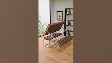 Transforming Leather Tufted Bench to Dining Set | Space-Saving Furniture