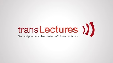 transLectures - Transcription and Translation of Video Lectures