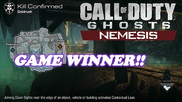 Call of Duty: Ghosts #Nemesis DLC "Goldrush" Map + GAME WINNER! - Xbox One Gameplay