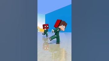 When rat dance Mikey and JJ with JJ Sisters enter squid game  #trending #shorts