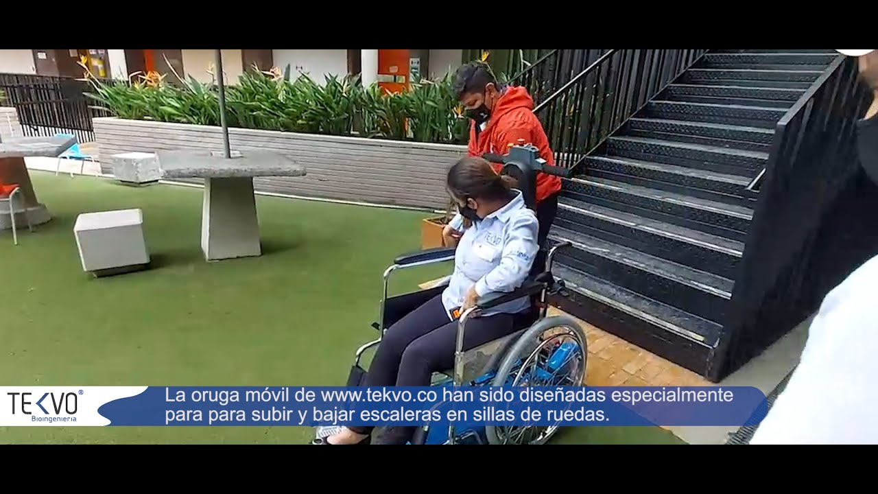 Funcionamiento y partes de una oruga salvaescaleras