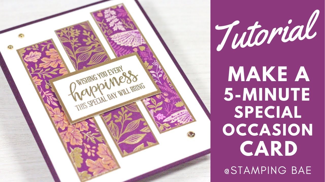 How to Make a Special Occasions Card in 5-Minutes! - YouTube