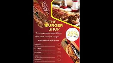 coreldraw tutorial (burger flyer design) by ahsan /Coreldraw Tutorial | How to Make Fast Food flyer