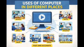 Uses of Computer in Different Places | Computer Basics for Students