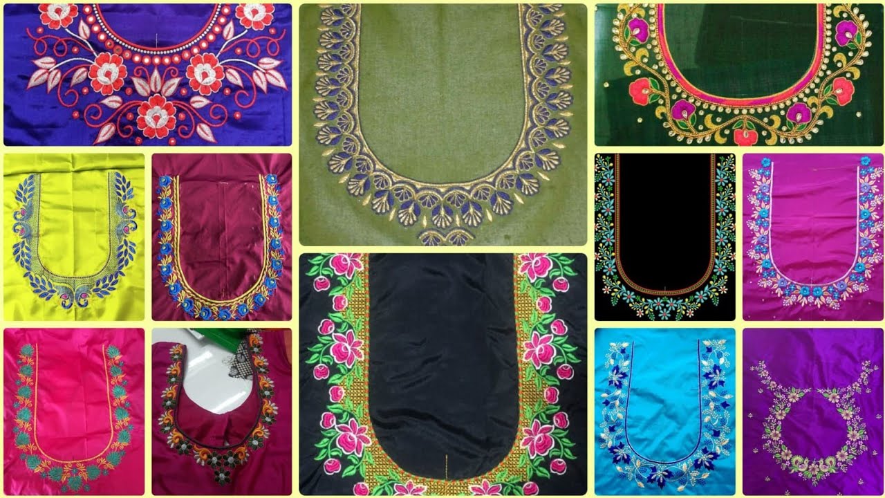 Trendy Computer Embroidery Blouse Designs 2025//Machine Work Blouse Designs/Computer Emboridery 2025