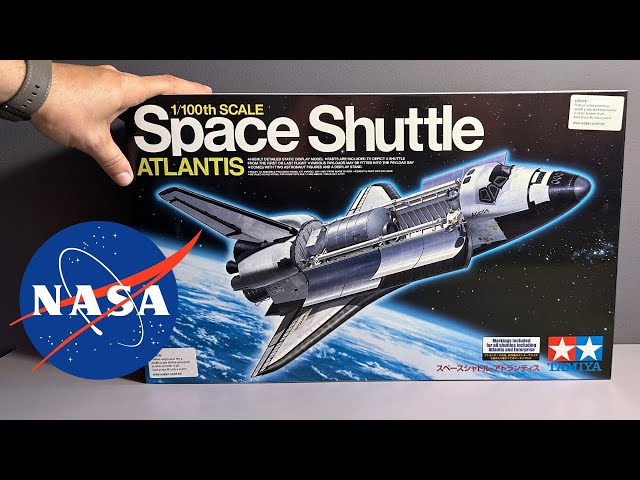 完成品 TAMIYA 1/100 Space Shuttle ATLANTIS Unboxing The Tamiya 1/100 Space Shuttle Atlantis Model Kit