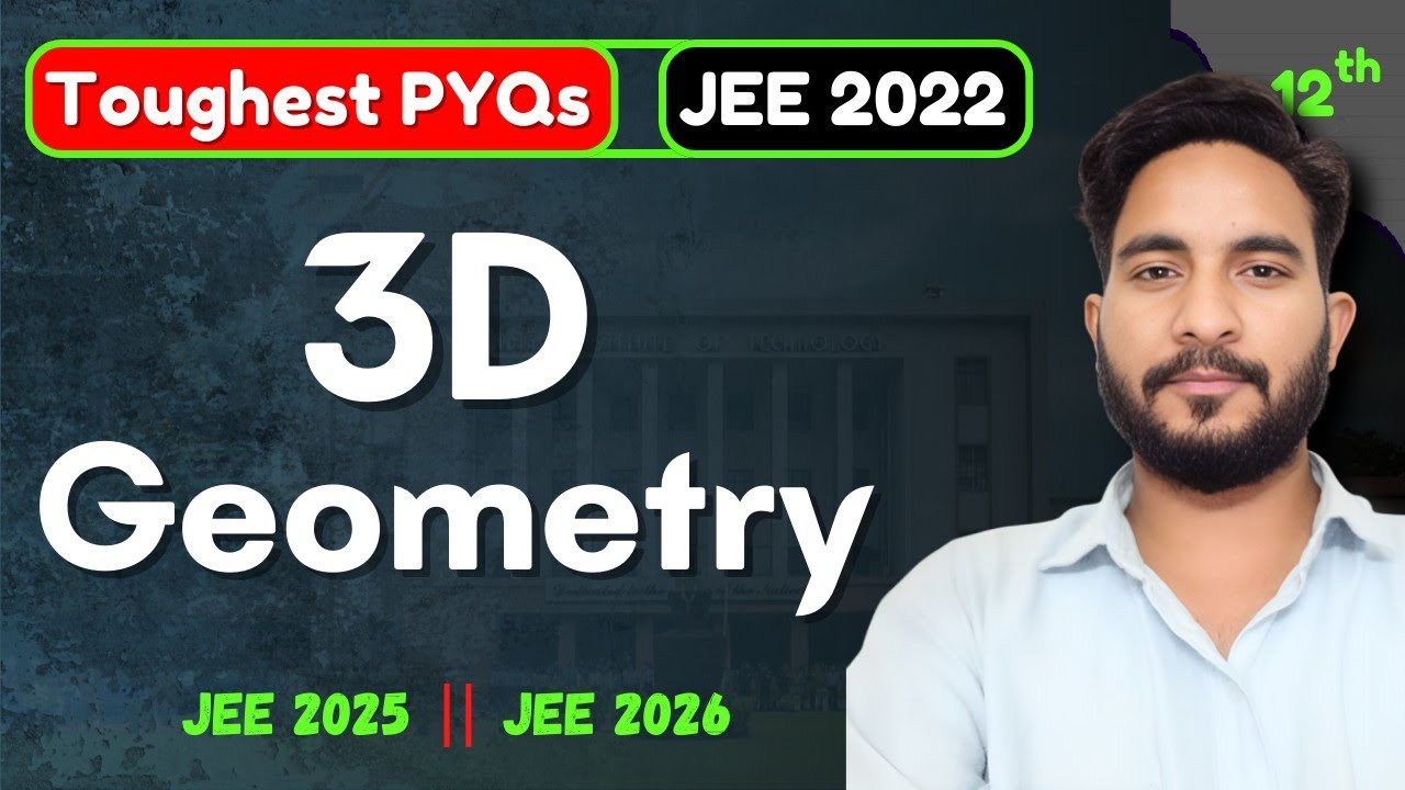 Toughest questions of jee mains 2022 3d geometry jee pyq class 12