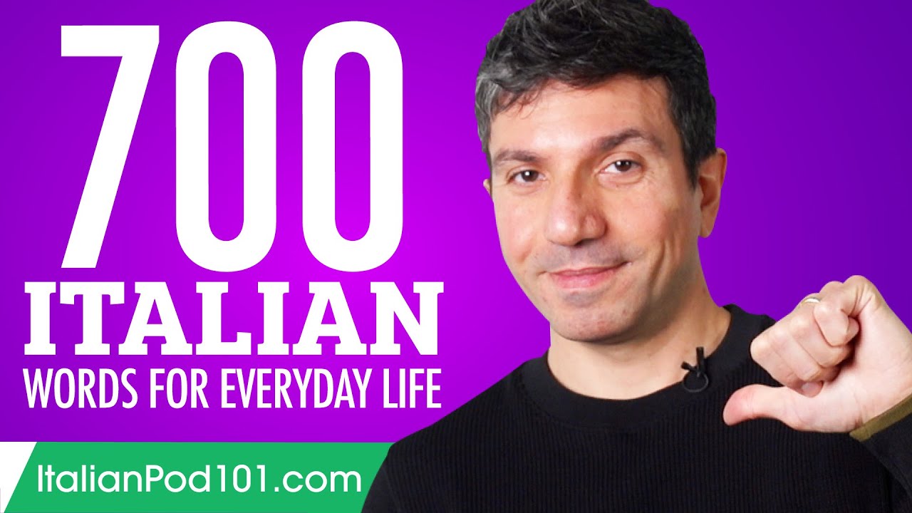 700 Italian Words for Everyday Life - Basic Vocabulary #35 - YouTube