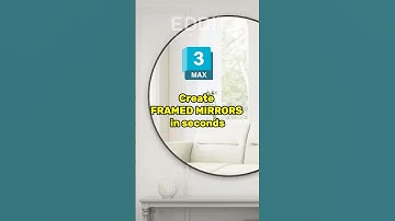 Mirror Framing in seconds | 3ds Max Tutorial | Bevel Profile Modifier