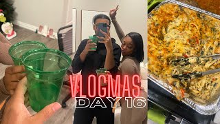 VLOGMAS DAY 16 | PICKING KIDS FOR THE WEEKEND + DAY TO MYSELF + COOKING + SHAWNTA DRUNK AGAIN