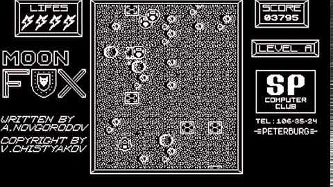 Орион-128, игра Moon Fox (Orion-128, Moon Fox)