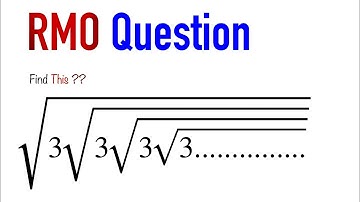 RMO Question | Can you solve this Indian juniors math Olympiad Question | solve this expression #rmo