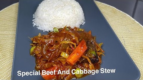 🇬🇭 Beef & Cabbage Stew | Step By Step | Recipe | Lovystouch