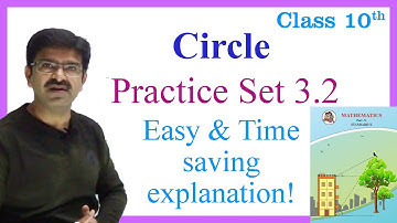 Circle - Practice Set 3.2 - Class 10 - SSC Board Geometry - Maharashtra Board New Syllabus