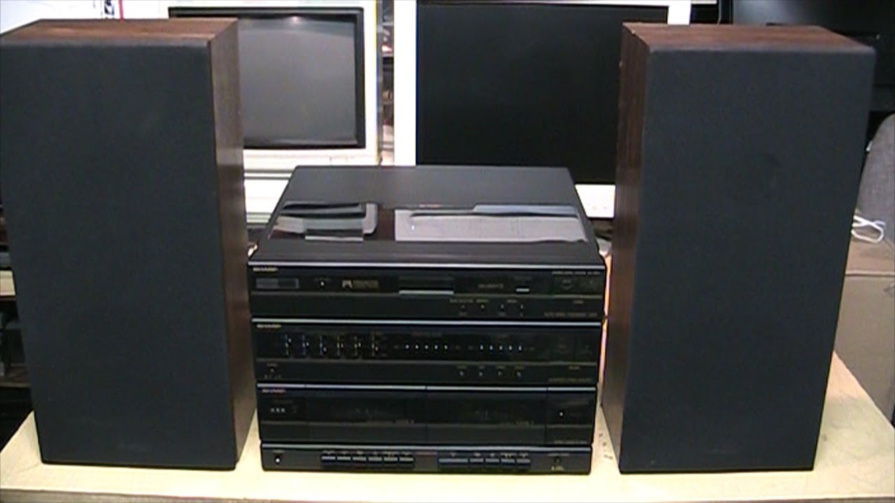 1980s Sharp Sg F800 Stereo System Youtube