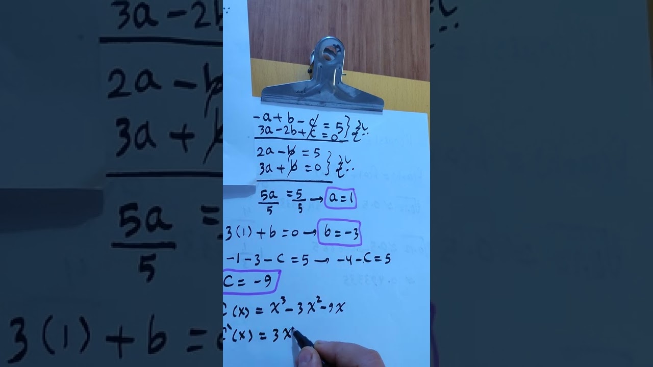 الفصل الثالث/اسئلة ايجاد الثوابت/حلول اسئلة وزارية2018,2019