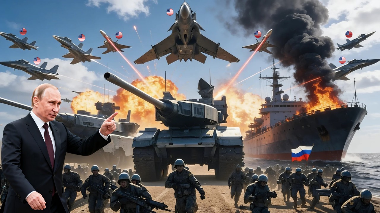 Минуту назад! Россия сбила 720 американских истребителей, смотрите, что произошло! - ARMA 3