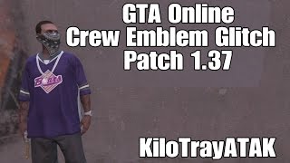 GTA Online: CREW EMBLEM ANY SHIRT GLITCH AFTER 1.37 (Import/Export DLC)