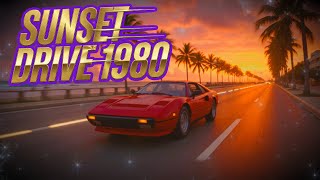🌴 Sunset Drive 1980 - Synthwave Heartlines Beyond the Evening Sun screenshot 4
