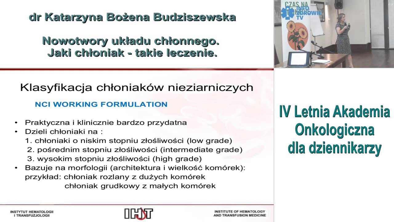 Nowotwory układu chłonnego. Jaki chłoniak – takie leczenie - YouTube