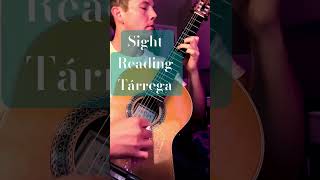 Sight-Reading Tárrega - Classical Guitar