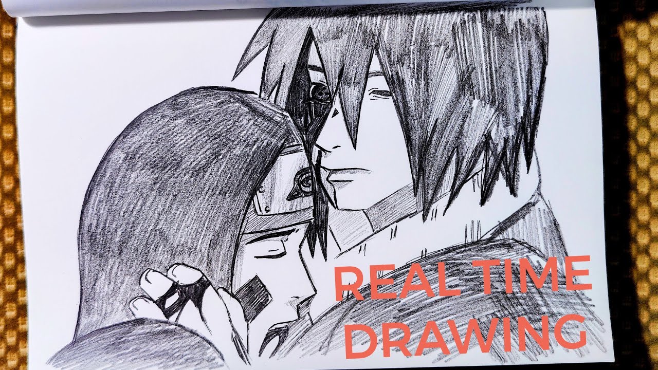 Real Time Pencil Drawing Obito and Rin [Naruto Shippuden] 4K - YouTube