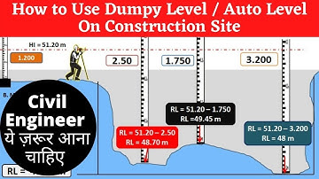 How to Use Dumpy Level | RL calculation | Surveying | Levelling | Auto Level | Dumpy Level | Staff