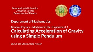 Year 1 | Machanics Lab | Experiment 1