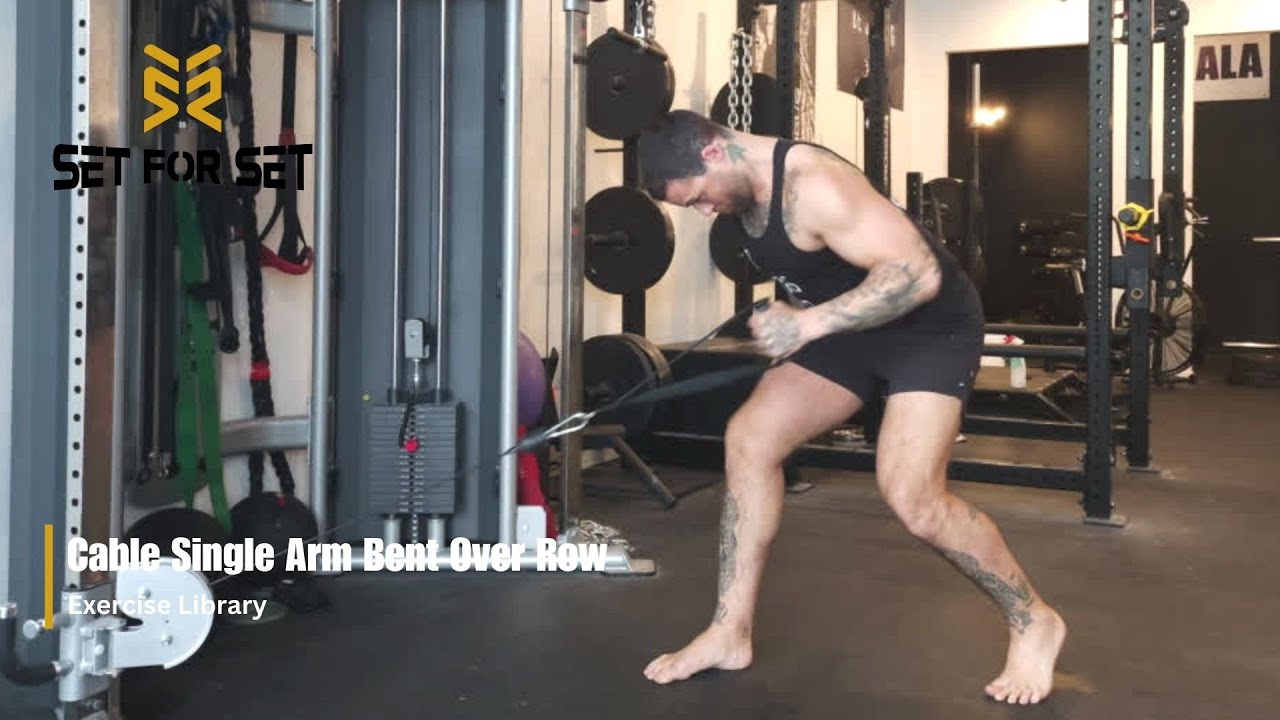 Cable Single Arm Bent Over Row | SFS Exercise Library - YouTube