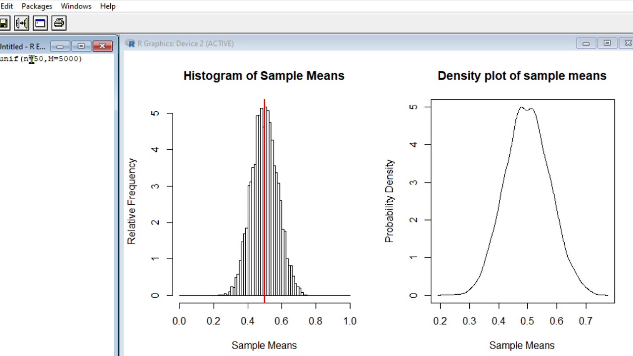 R program to simulate (demonstrate) Central Limit Theorem (CLT ...