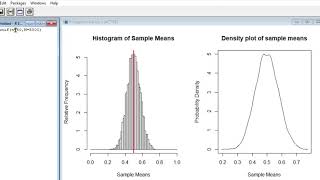 R program to simulate (demonstrate) Central Limit Theorem (CLT) || Uniform Distribution