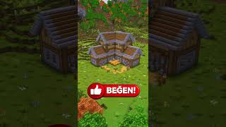 Yeni Dünya Açtıysan Bu Evi Yap! | Minecraft Başlangıç Evi  #minecraft #minecraftbuilding