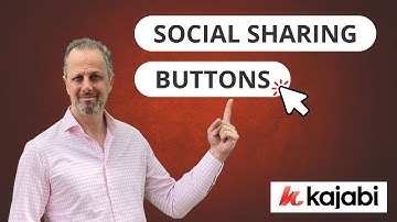 Kajabi Tutorial - Add Social Sharing Buttons in Kajabi
