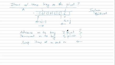 Lec10 - Comp15 - 01 Quick sort with duplicate keys