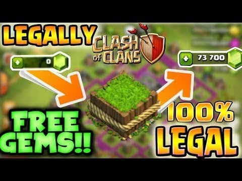 Free 3000 Gems Legally 100 How To Get Free Gems In Clash Of Clans Not Click Bait Youtube