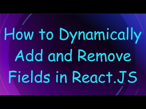 How to Dynamically
