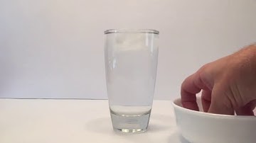 Overflowing ice cube experiment