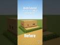 マイクラ10x10建築。豆腐建築をおしゃれにした家。#shorts #minecraft #minecraftbuilding #マイクラ #マイクラ建築