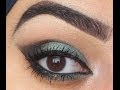 مكياج كات آي تركوازي - Turquoise Cat eye makeup