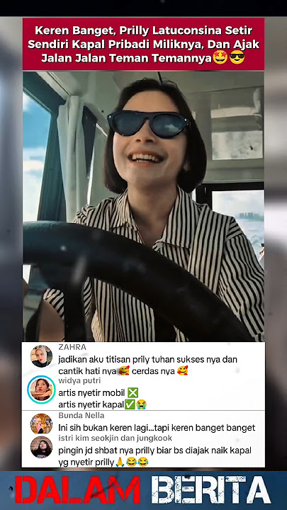 Prilly Invites Her Friends on Vacation Using Her Private Boat #prillylatuconsina