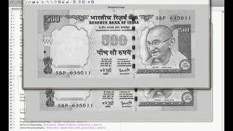 Feature Fusion for Fake Indian Currency Detection