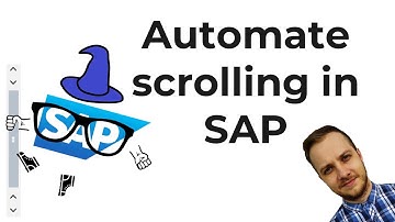 How to automate scrolling in SAP table?