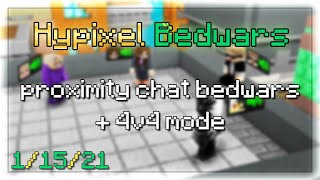 proximity chat bedwars event + 4v4 mode | gamerboy80 Full Stream VODS