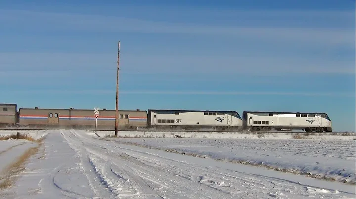 Amtrak's California Zephyr at Christmastime - Ottumwa and Batavia, IA, 12/24 - 12/25/17