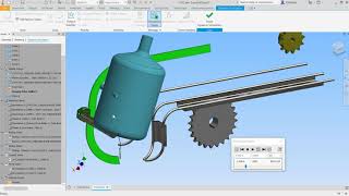Bottle Conveyor in Inventor Dynamic Simulation