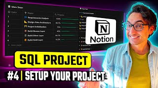Notion Project Plan & Set Up Your Environment | Data Engineer Portfolio Project | #SQL Project 4