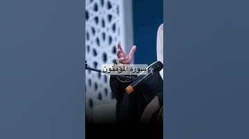 تلاوة خاشعة من سورة المؤمنون للشيخ ناصر القطامي